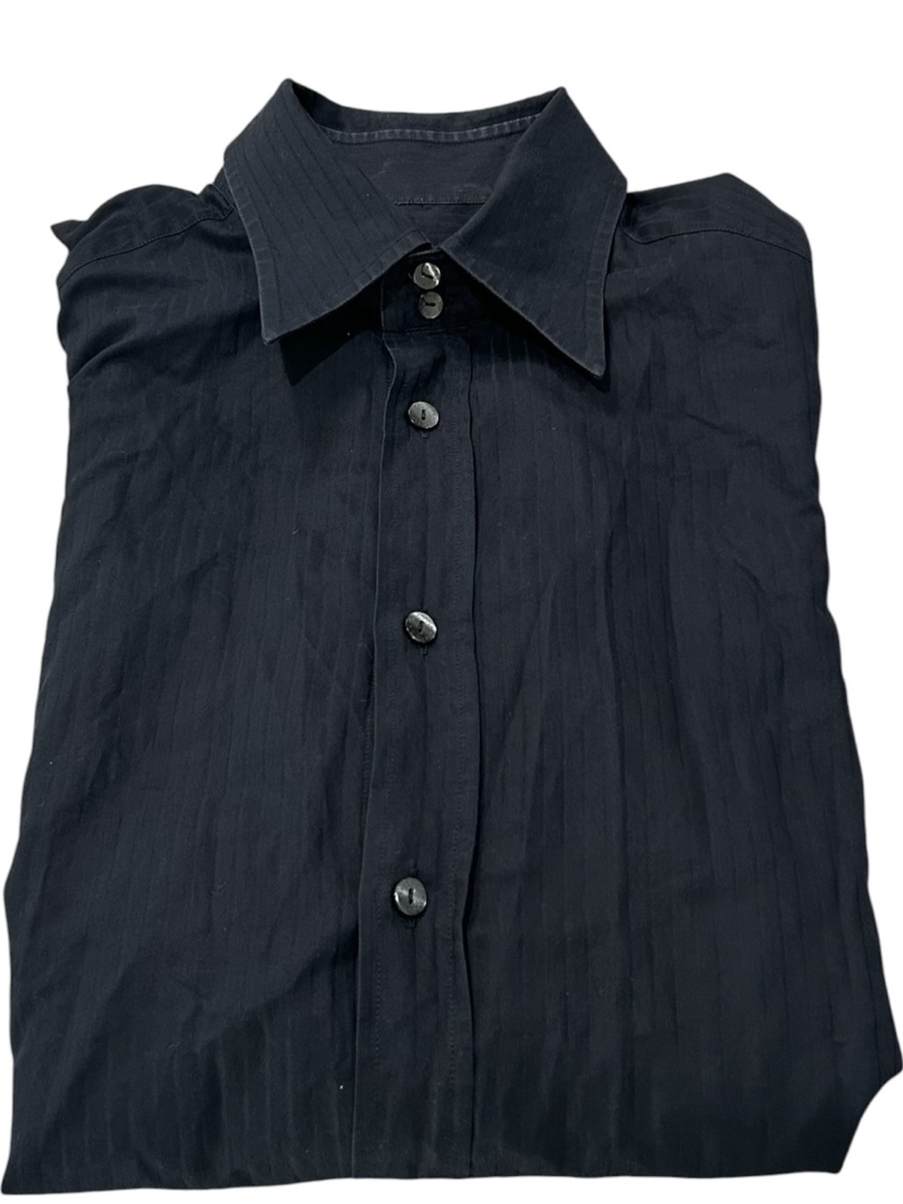 Dolce & Gabbana Men's Black Button-Up Dress Shirt Size M - Picture 5 of 16
